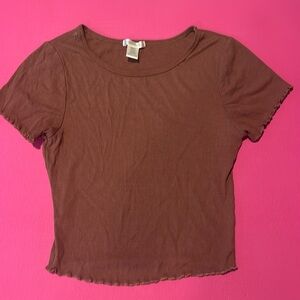Brown stretchy shirt